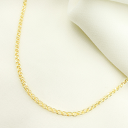 14K Solid Gold Wheat Chain